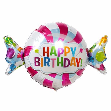 Фольгированный шар-фигура Конфета Happy Birthday